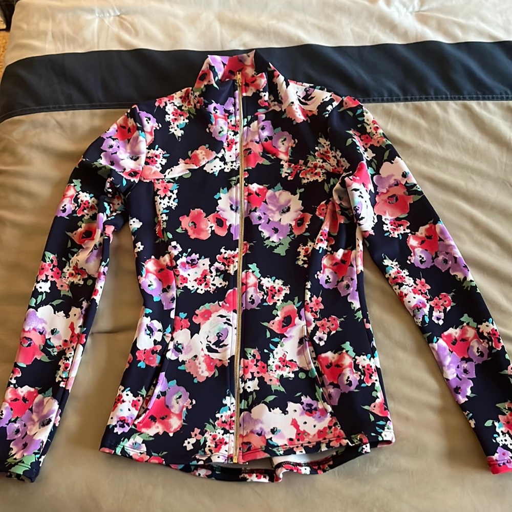 Floral Zip Up Spring Jacket